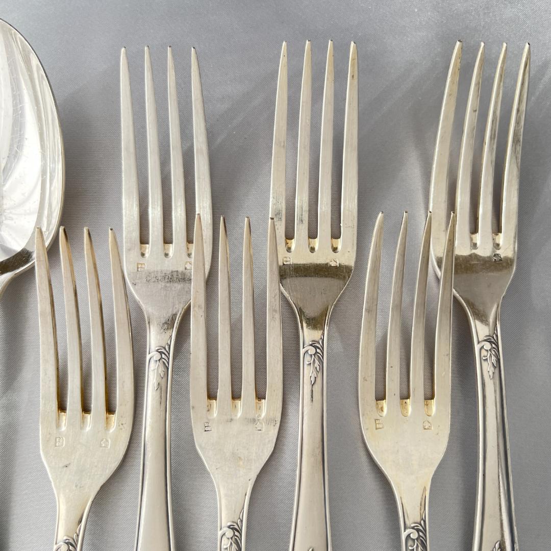 【仏蘭西】 Louis XV テーブルフォーク / スプーン 12本