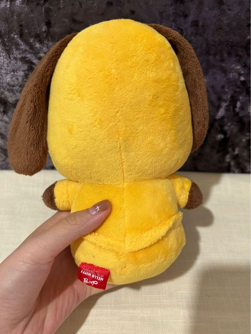 ハローキティ 犬のフード付きぬいぐるみ