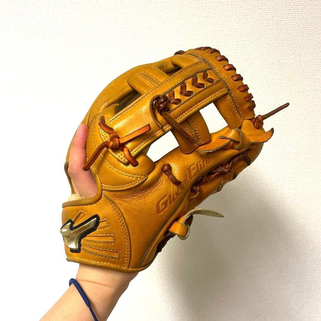 164 ミズノ グローバルエリート 型抜群 即戦力 硬式 内野手用グローブ