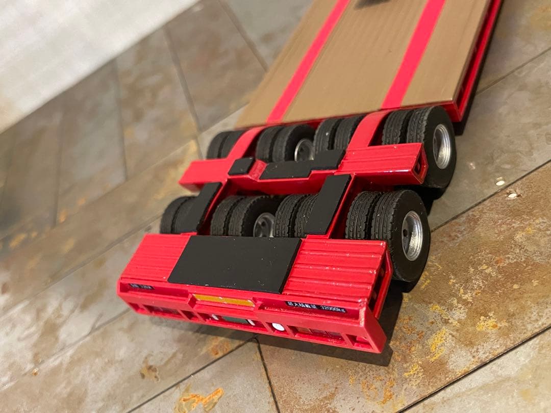 希少 ケンクラフト製1/50 プロフィア 16輪トレーラーセット