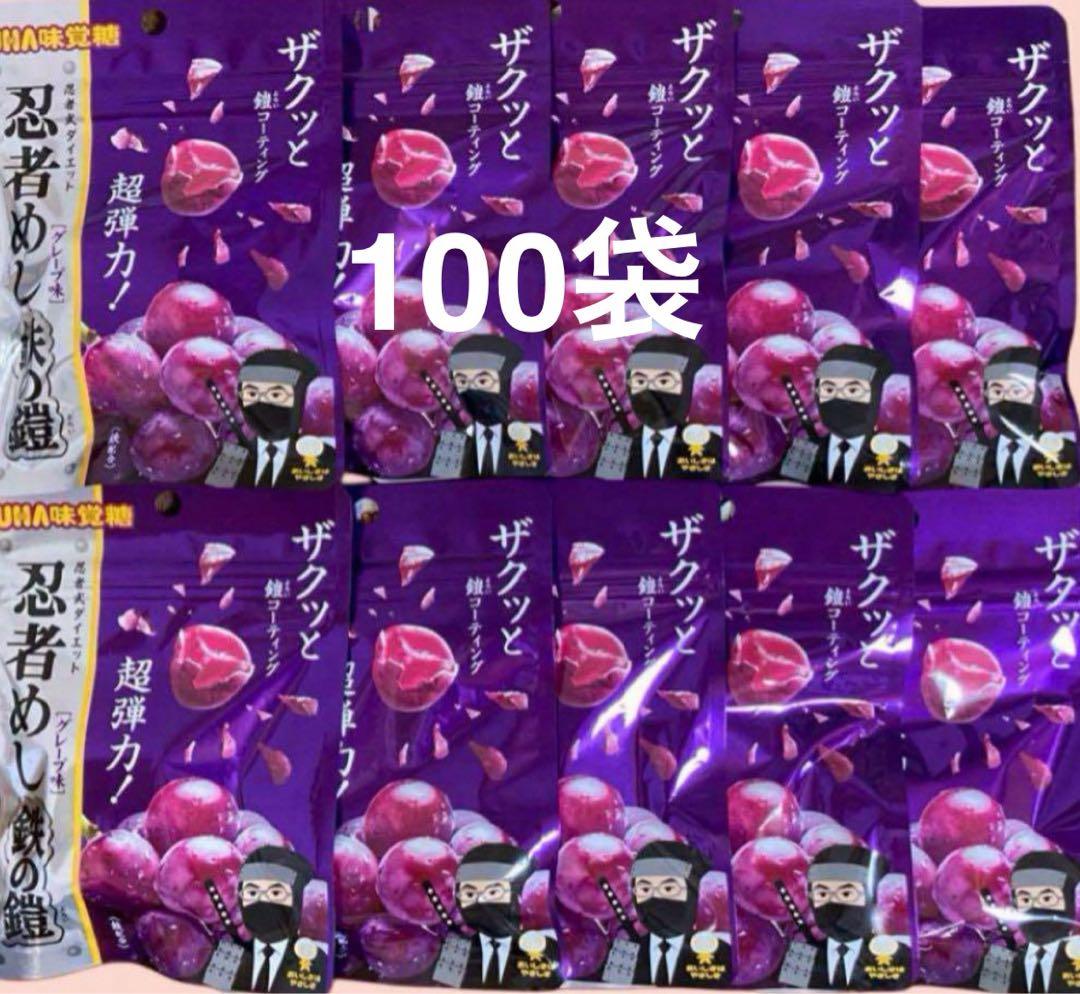 忍者めし 鉄の鎧 グレープ味 100袋