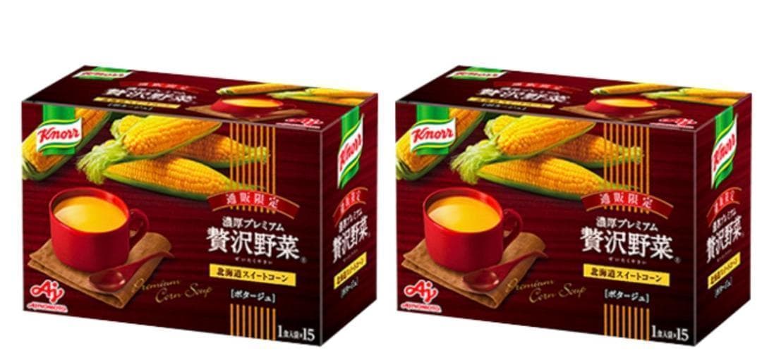 【きんたんさま専用】クノール　贅沢野菜　濃厚プレミアム　コーンスープ　4箱