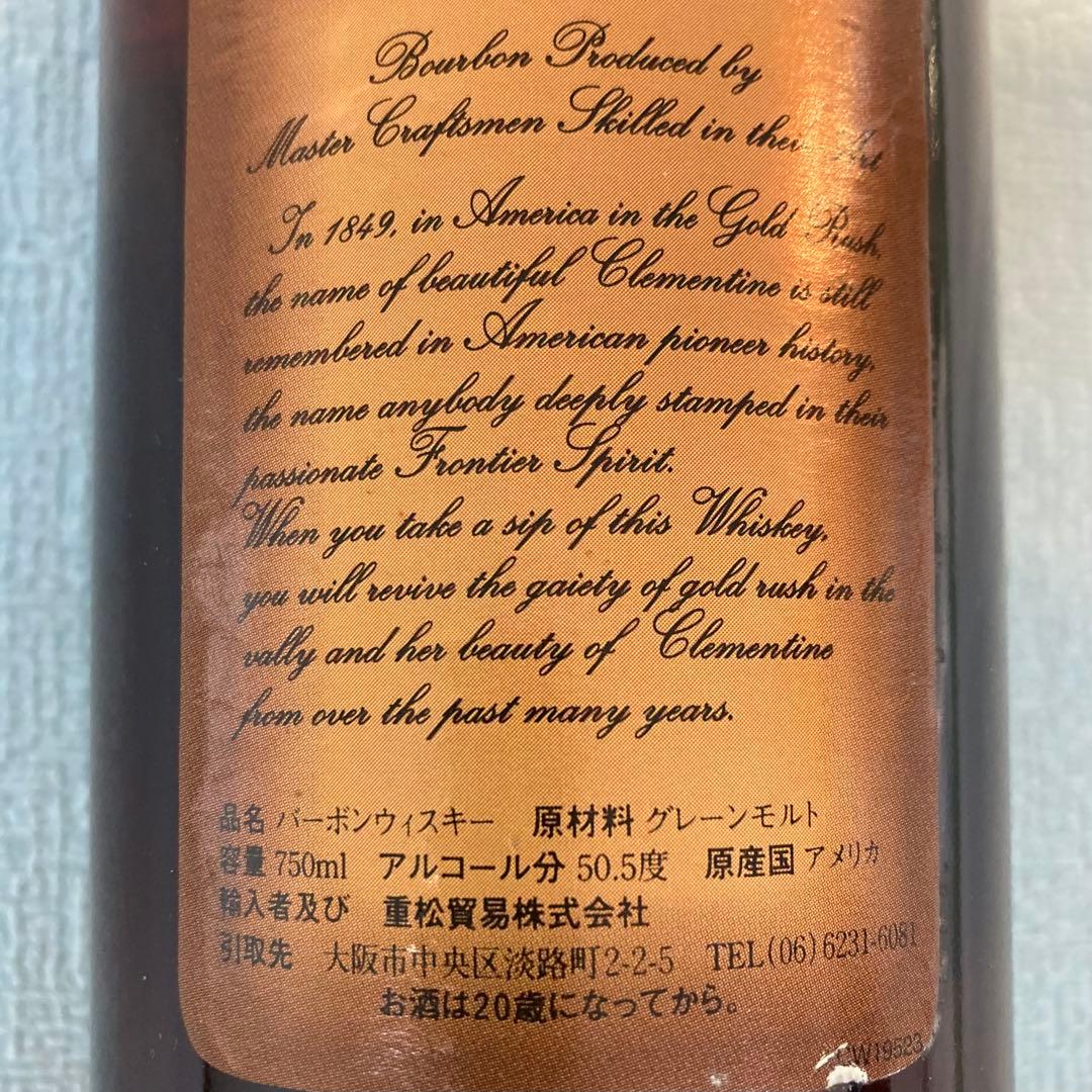 Clementine 8年 ケンタッキーウイスキー 未開栓 （古酒） 750mL