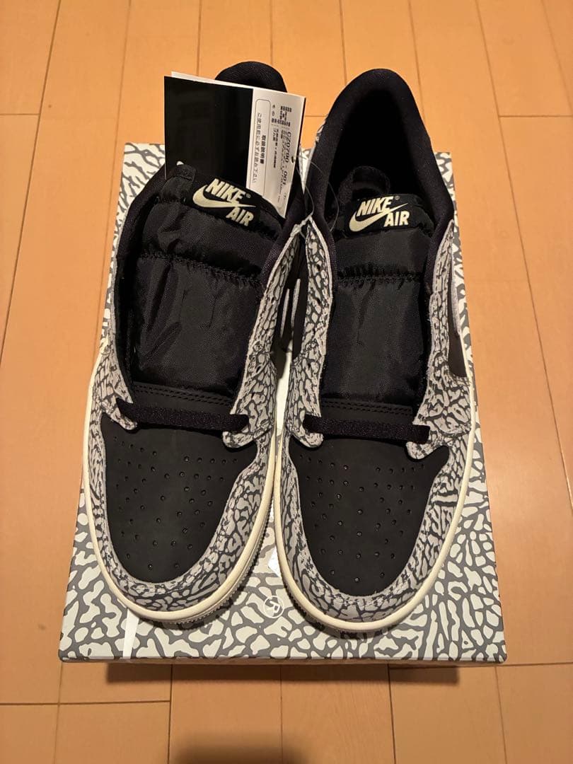 シューズ(男性用) Air Jordan 1 Retro Low Black Cement