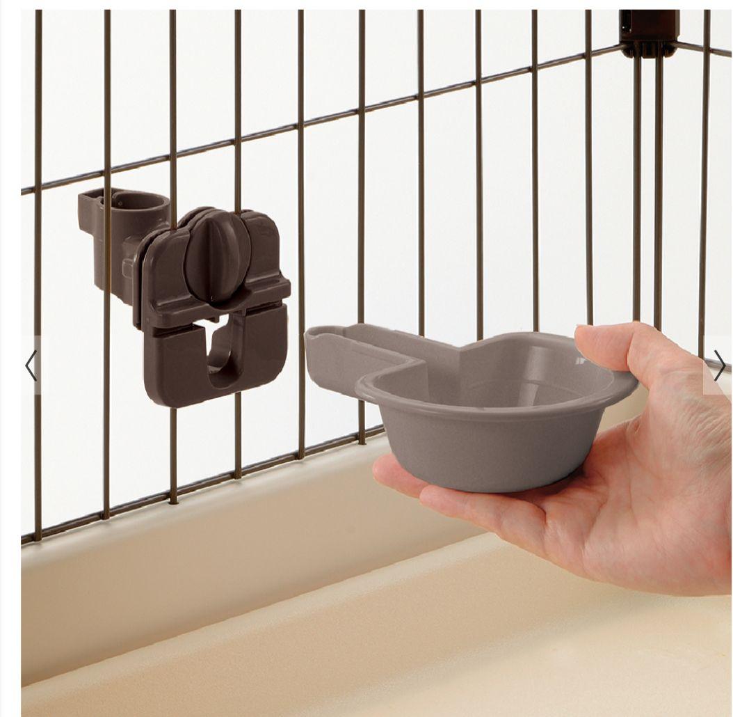 【使用期間3ヶ月中古品】キャットケージ＋ウォーターディッシュ