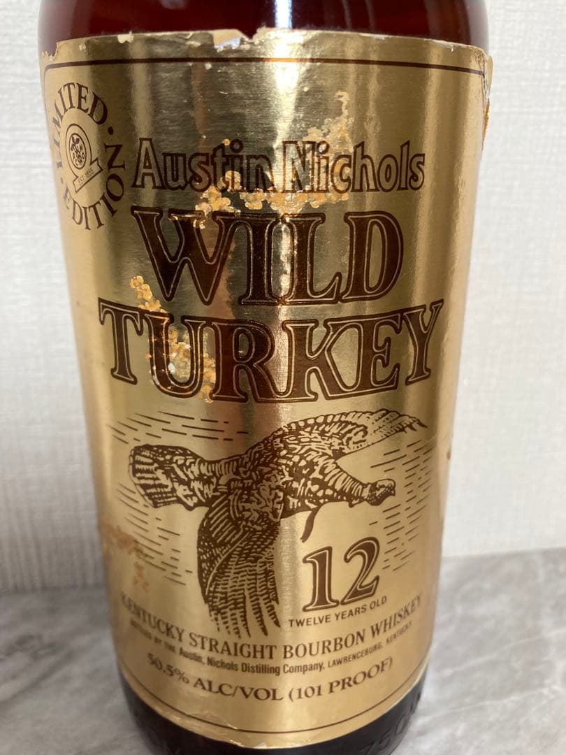 ワイルドターキー　12年　リミテッドエディション　ゴールドラベル　飛翔ラベル