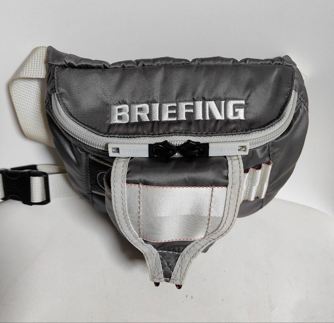 ブリーフィング ゴルフ ウェストバッグ ウェストポーチ グレー色