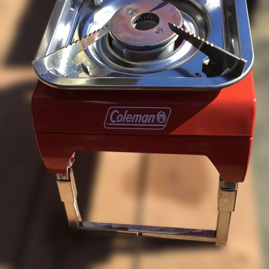 Coleman シングルバーナーコンロ 赤