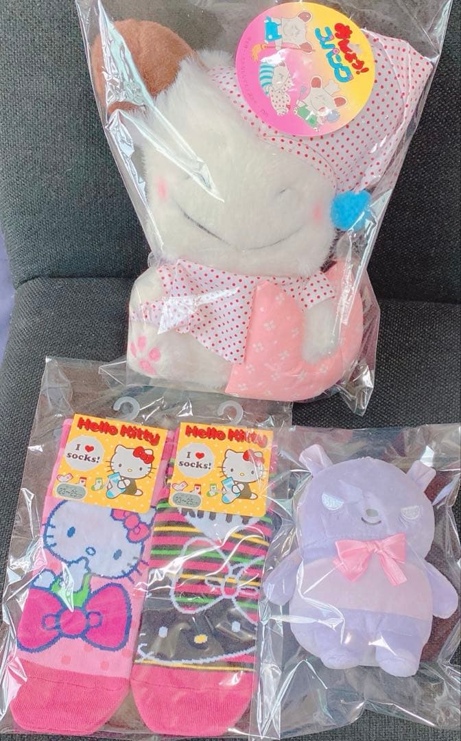 おはようスパンク Sanrio 靴下、バスタオル 、マスコット 。他。21点