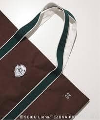 埼玉西武ライオンズ×relume ”レオ”ワッペン トートバッグ　ブラウン色