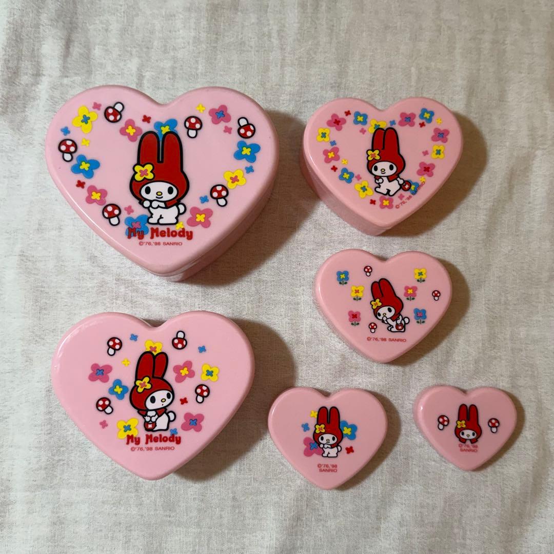 【平成レトロ】マイメロディ マトリョーシカ型小物入れ 6個セット