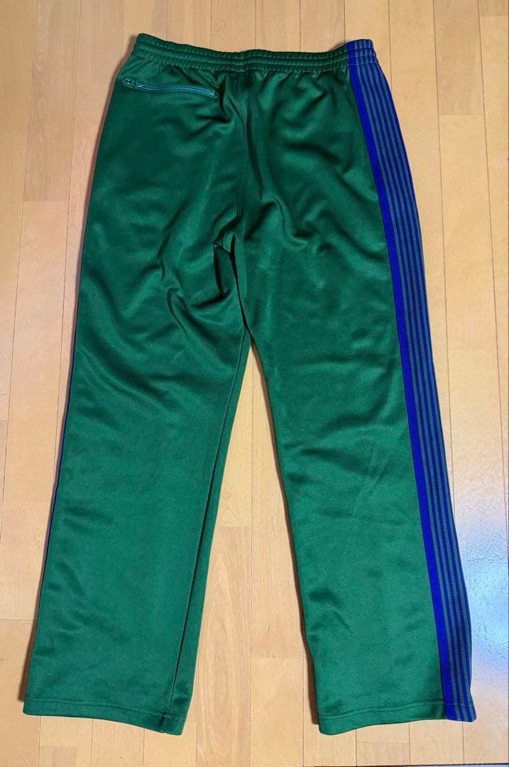 【名作カラー】Needles トラックパンツ ストレート アイビーグリーン M