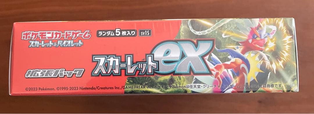 ポケカ　スカーレットex シュリンク付き　1BOX 箱のミシン目に破れ有り