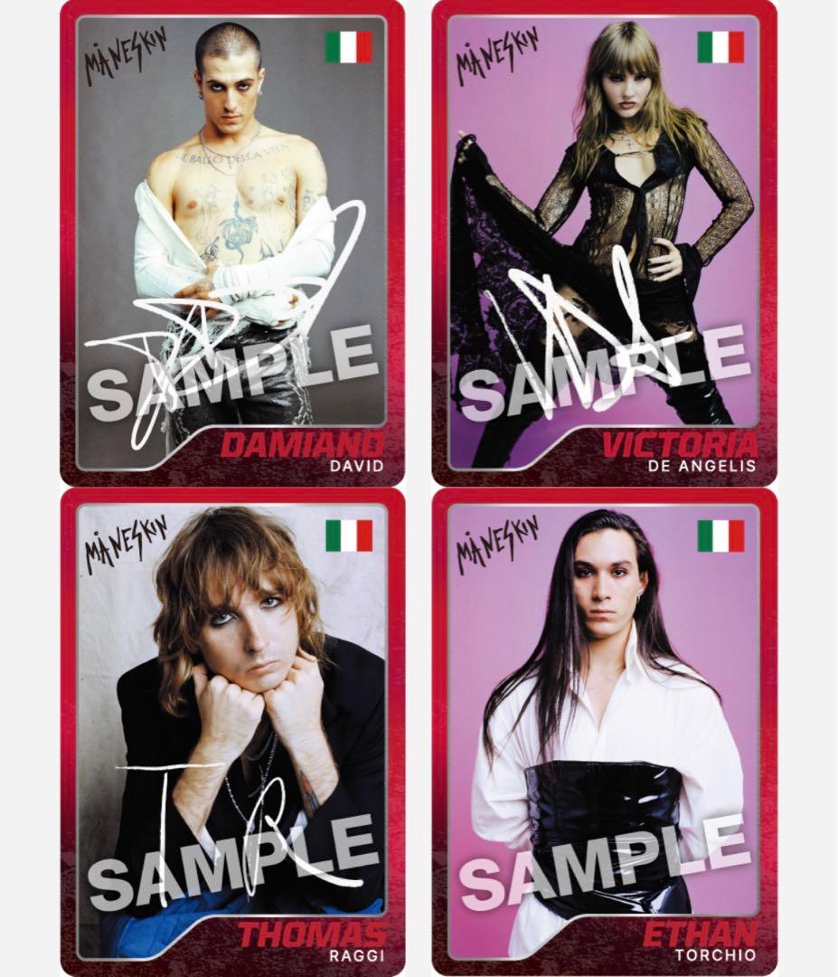 MANESKIN マネスキン　トレーディングカード　５種コンプ　非売品　トレカ