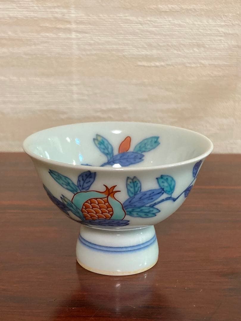 今右衛門　錦柘榴絵酒器