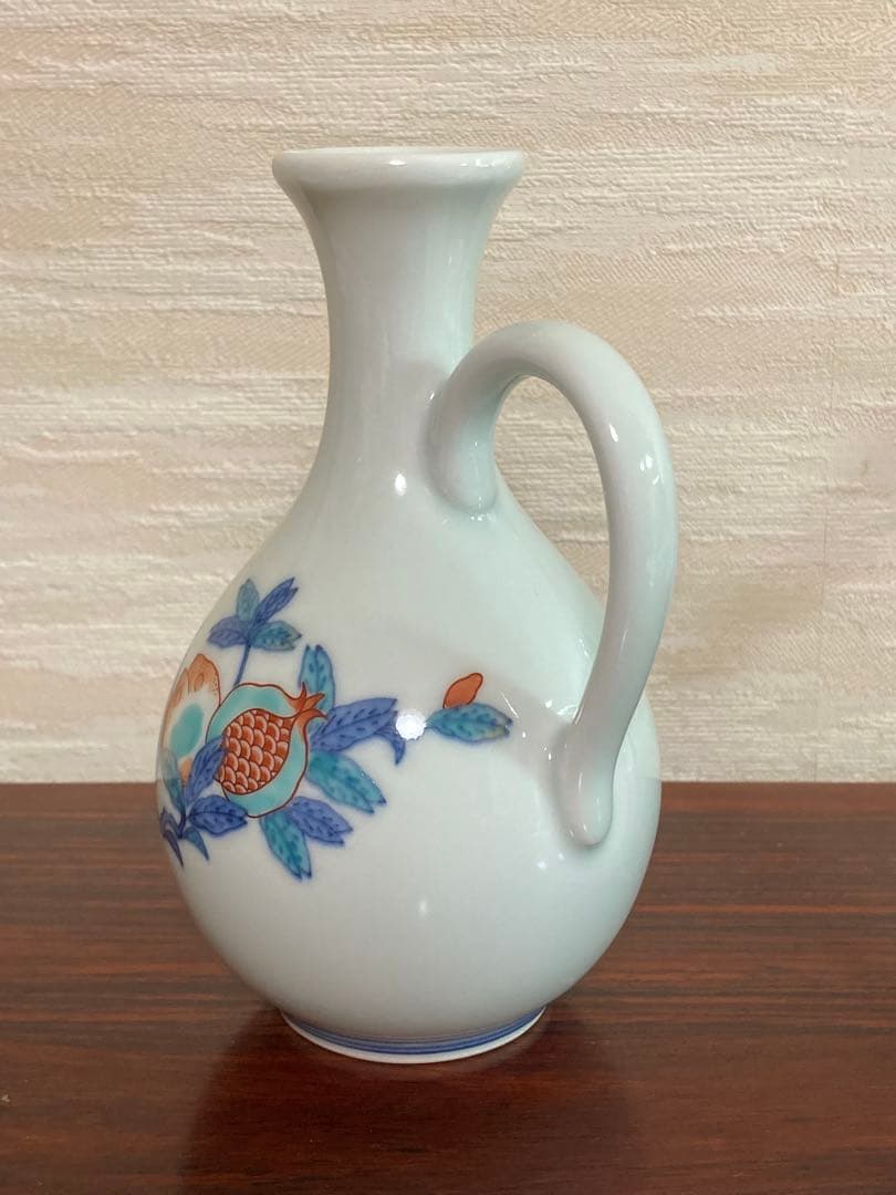 今右衛門　錦柘榴絵酒器