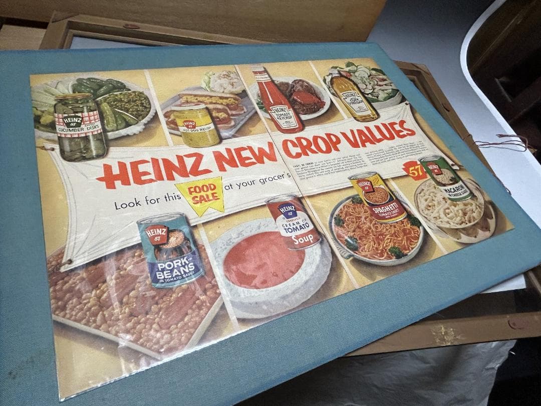HEINZ ケチャップ　広告アート額縁 インテリア ビンテージ LIFE　雑誌