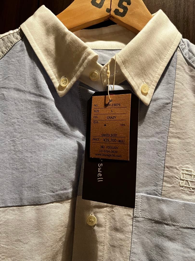 rough & swell ラフアンドスウェル　DAKOTAシャツ(長袖)