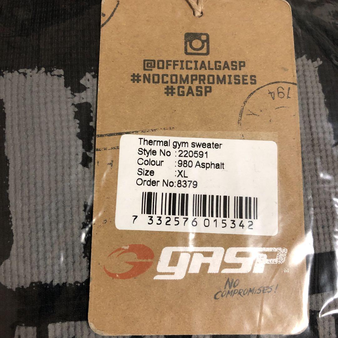 gasp サーマルジムスウェット　ブラック　XL