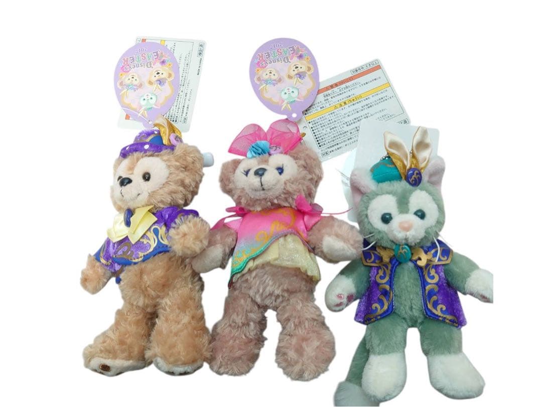 ダッフィーシェリーメイジェラトーニ ぬいぐるみバッジ 10点