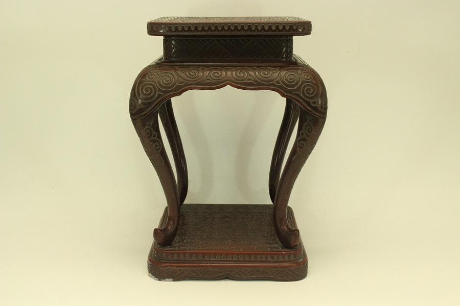 具利 彫刻 高炉台 高卓 時代物(A983)