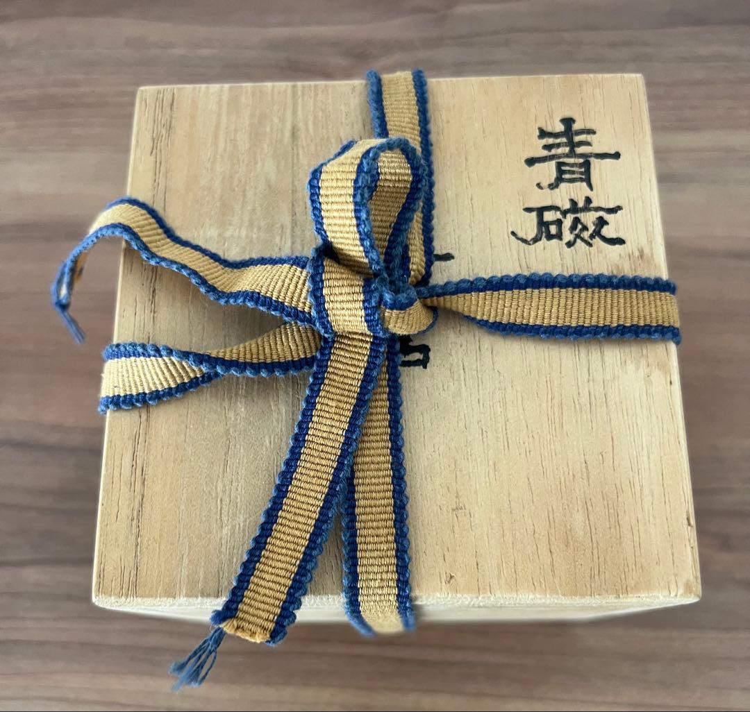 砧青磁千鳥香炉 中国龍泉窯産 箱有 灰有 年代物 香合