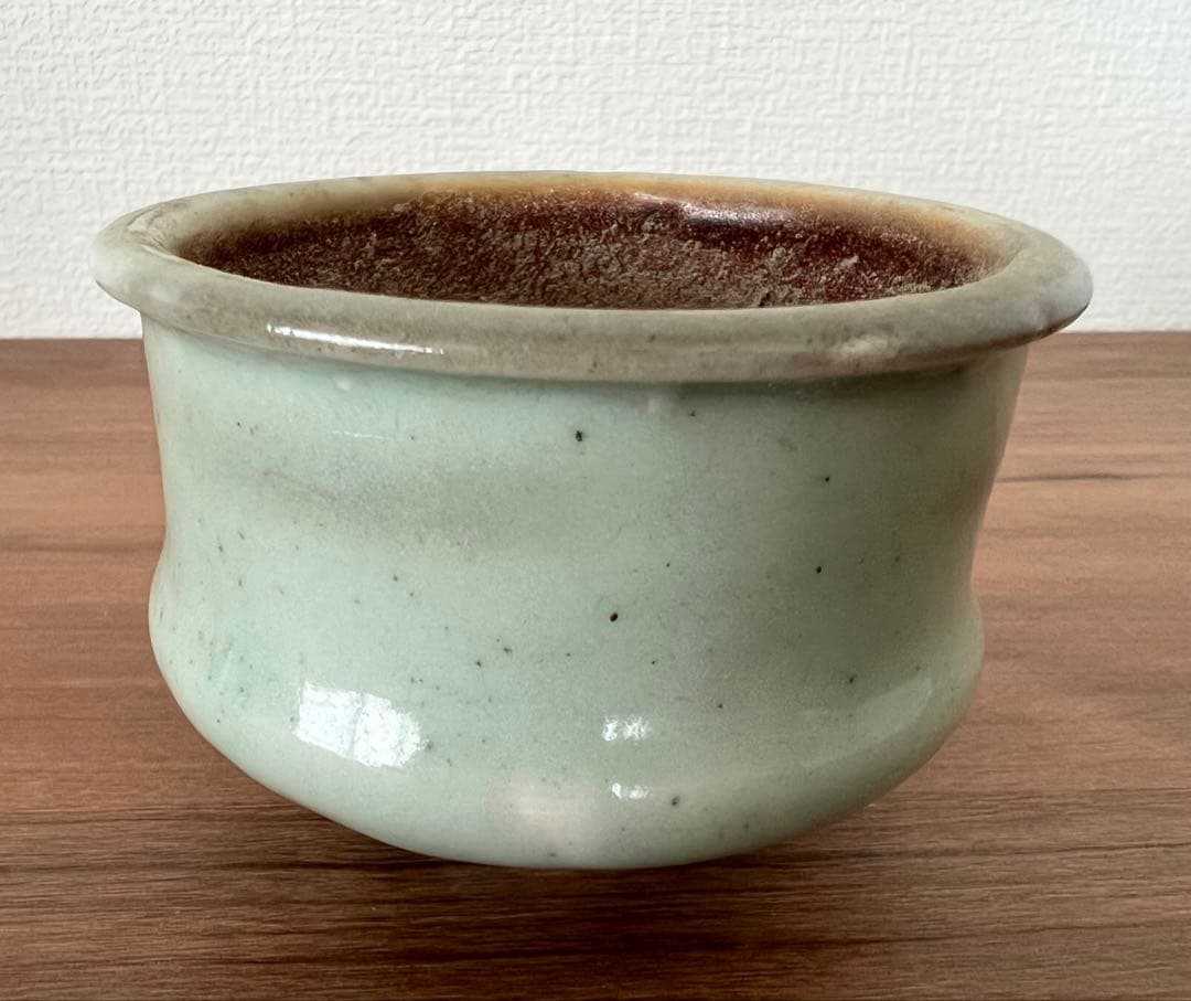 砧青磁千鳥香炉 中国龍泉窯産 箱有 灰有 年代物 香合