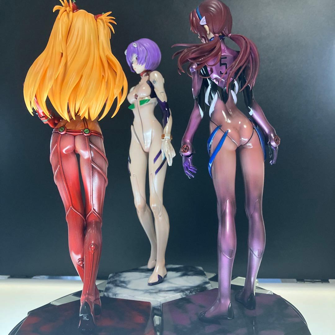 塗装済】PLAMAX アスカ・レイ・マリ 3点セット 【完成品】