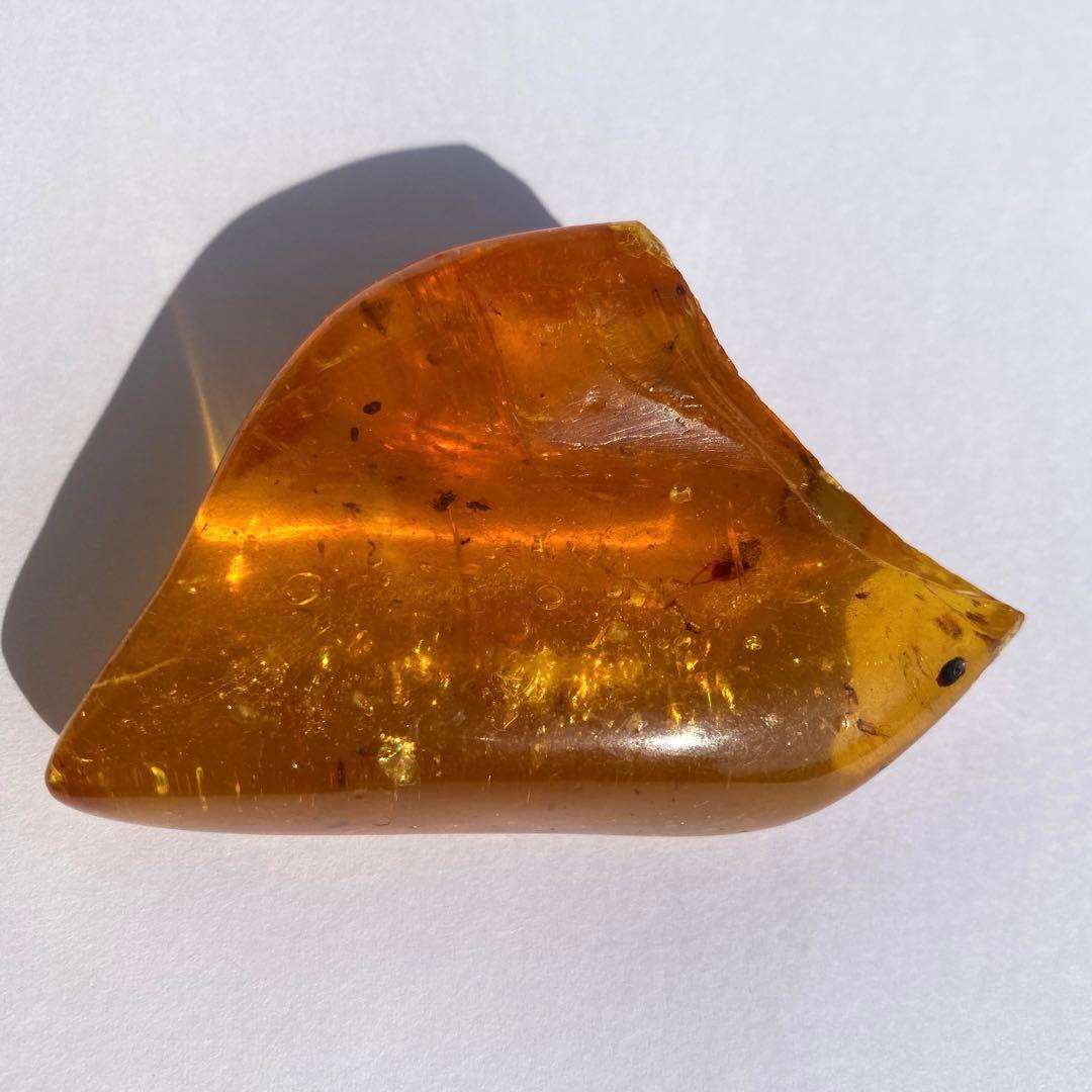 琥珀の半化石のコーパル　希少　虫入り　パワーストーン