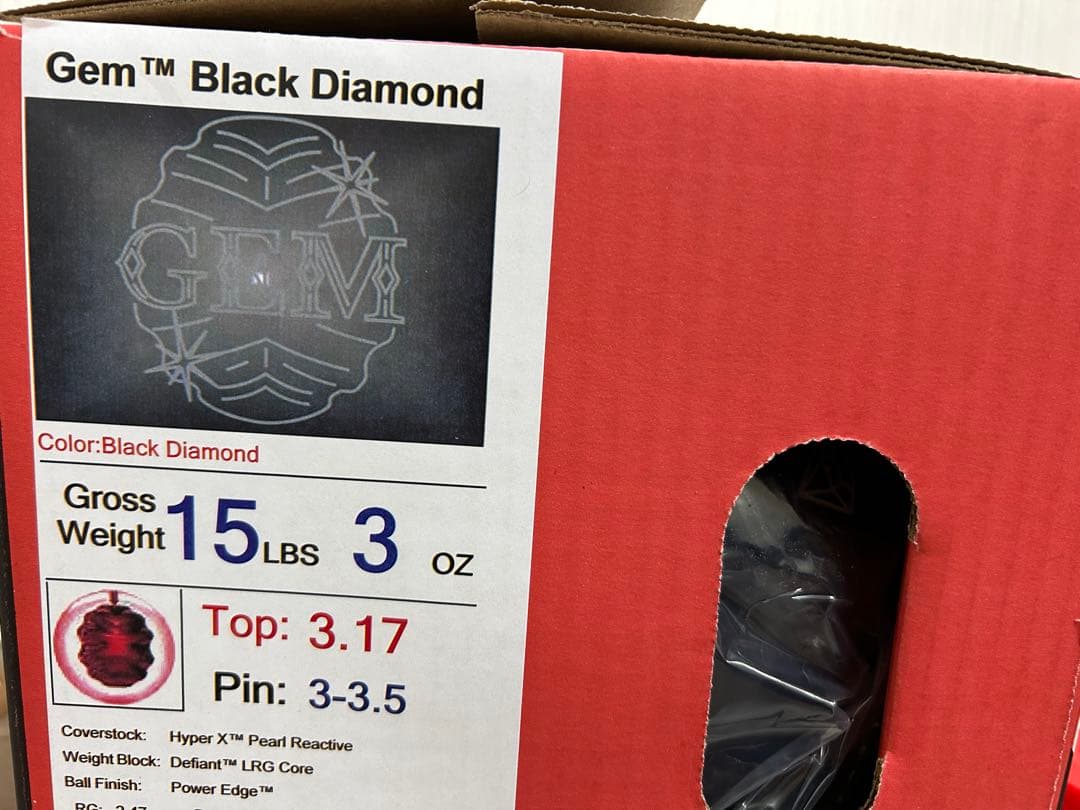 送料込み【新品】ジェム・ブラックダイヤモンド　ロトグリップ15ポンド3オンス11