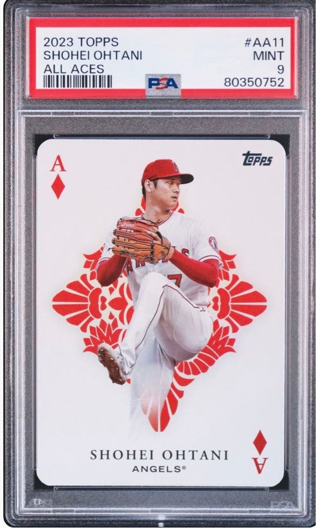 PSA鑑定品　大谷翔平　トランプカード　PSA9 MVP エース