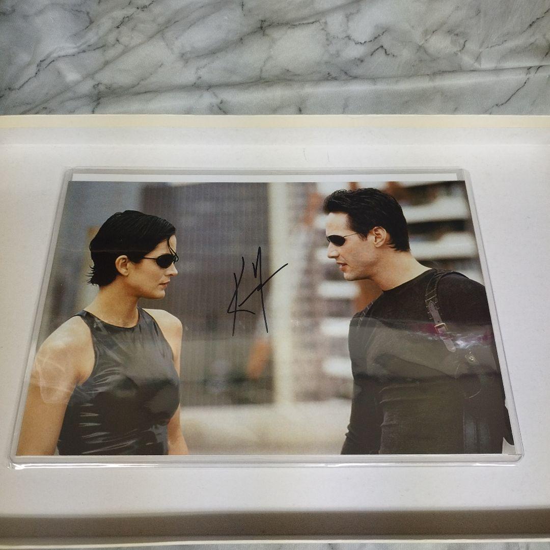 映画　マトリックス　キアヌ・リーブス　直筆サイン入りフォト　証明書付