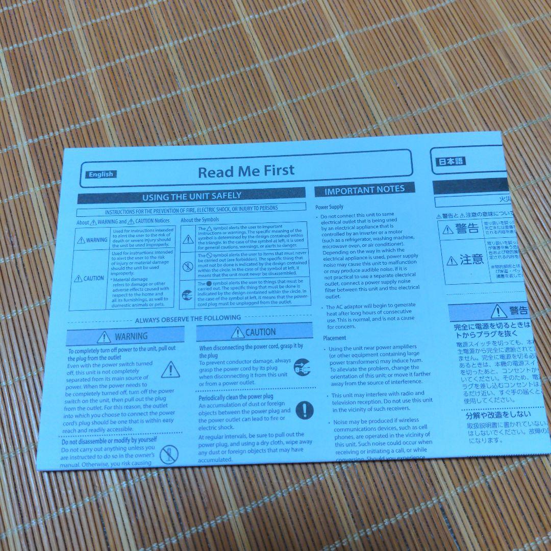 BOSS GT-1 ギターエフェクター　教本、純正アダプター付き