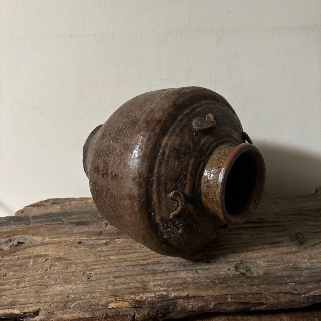 時代壷　古丹波　江戸時代前後頃　古越前　古信楽　古備前　瀬戸　骨董　花器検:李朝