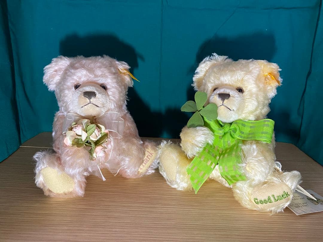シユタイフ　テディベア　黄色タグ　2体