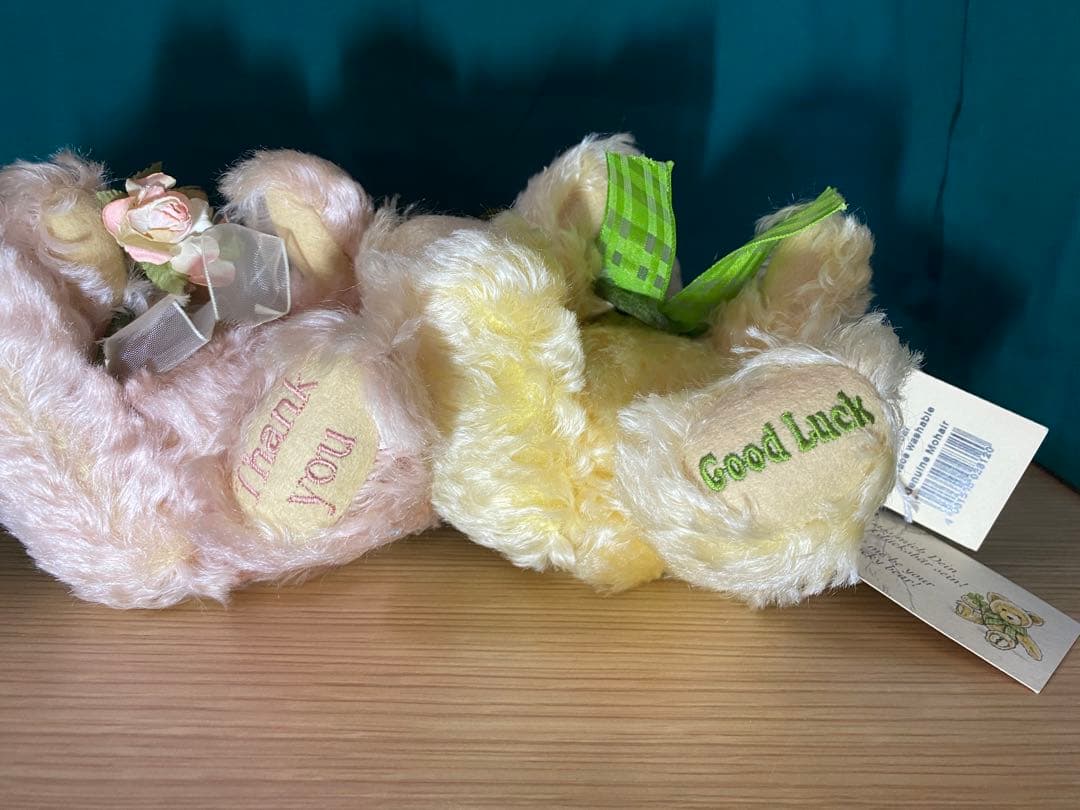 シユタイフ　テディベア　黄色タグ　2体