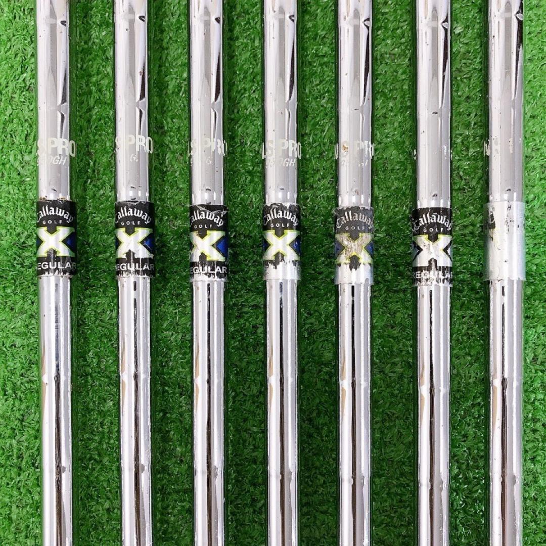 チ37★キャロウェイ X-22 7本アイアンセット R Callaway X22