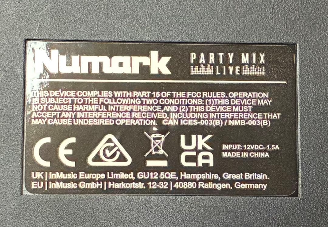Numark party mix 箱なし
