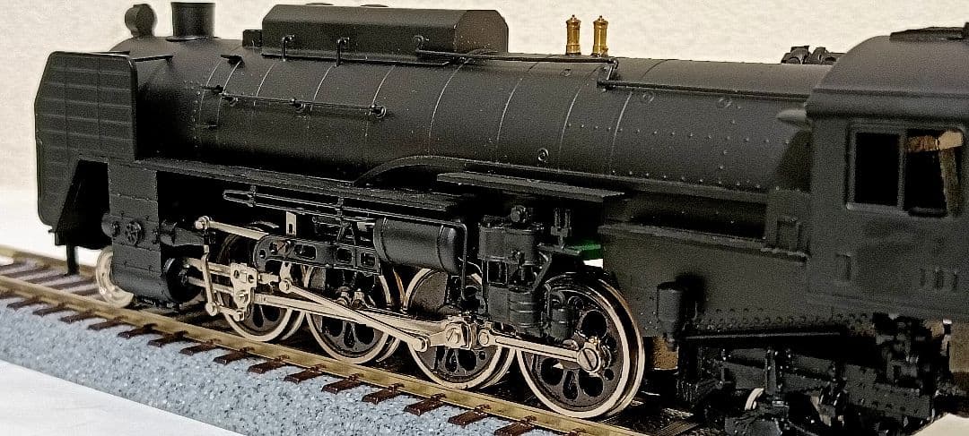 HOゲージ 天賞堂アダチ Ｄ52蒸気機関車 戦時型、メンテナンス済