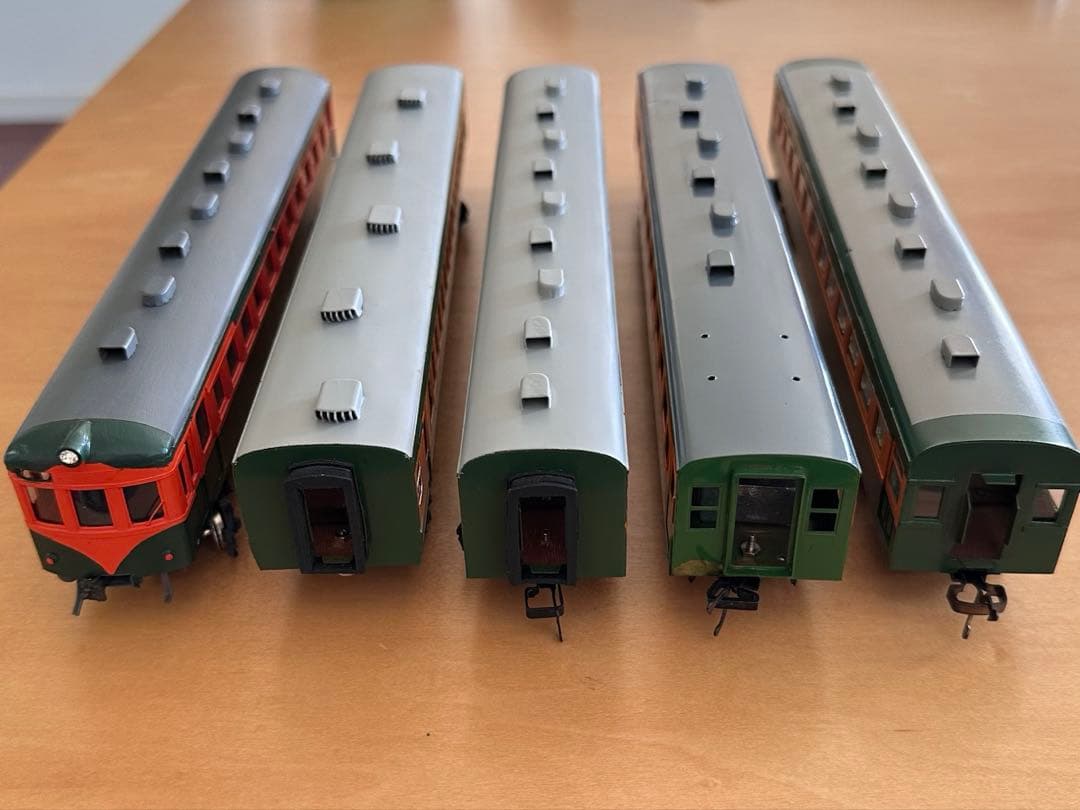 牧*り様 旧湘南型　80系　HOゲージ　一等車　鉄道模型　完成車　モーター付き