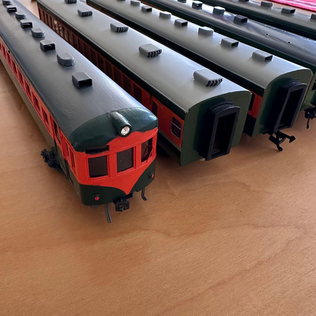 牧*り様 旧湘南型　80系　HOゲージ　一等車　鉄道模型　完成車　モーター付き