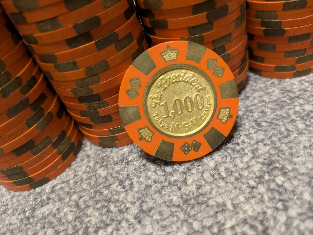 MGM カジノチップ $1000表記 100枚 ポーカー カジノ