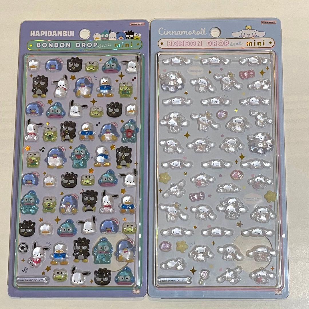 【新品・正規品】ボンボンドロップシールミニ サンリオ 7種セット