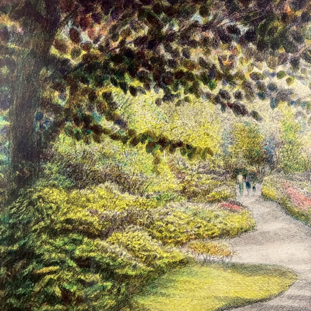 ハロルド・アルトマン「trio」リトグラフ 1988年 直筆サイン入り 額縁入り