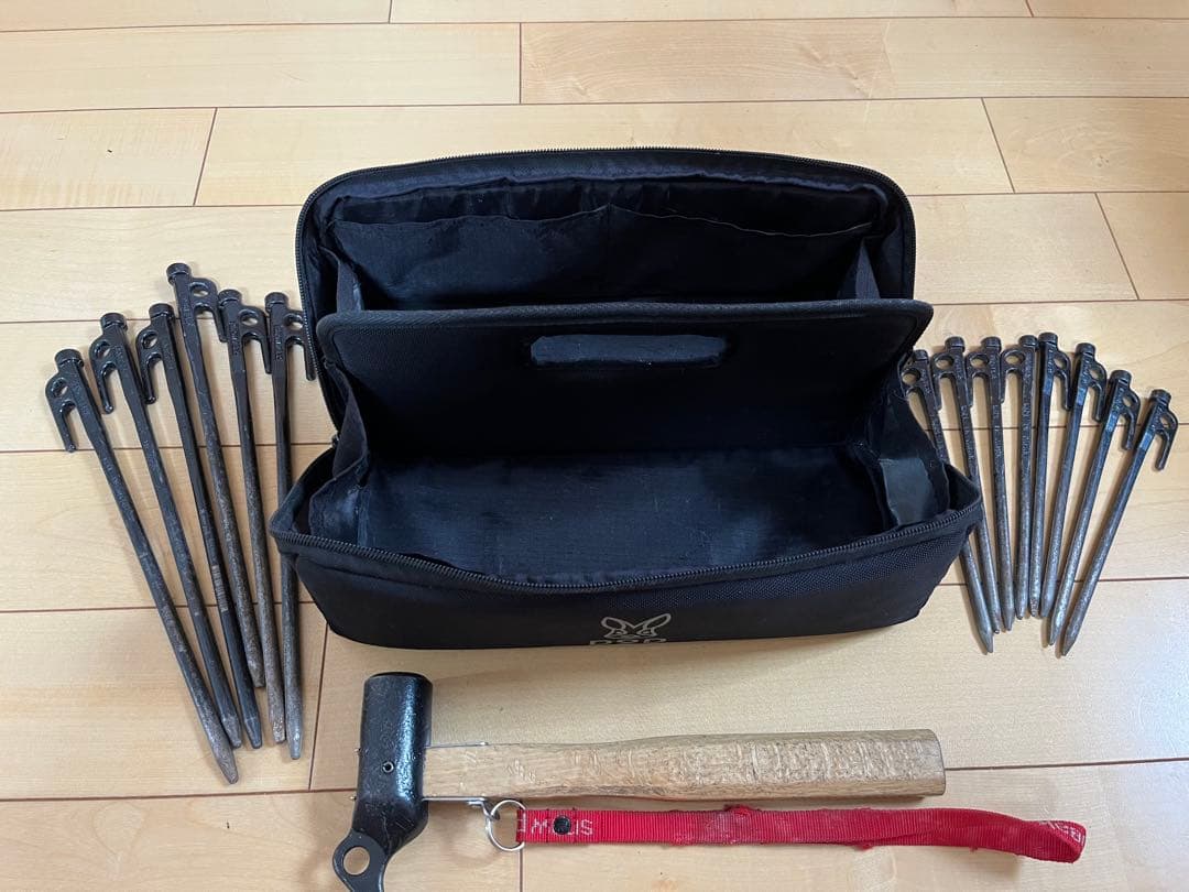  PEAK(スノーピーク)ハンマー&ペグセット(DODペグケース付き)