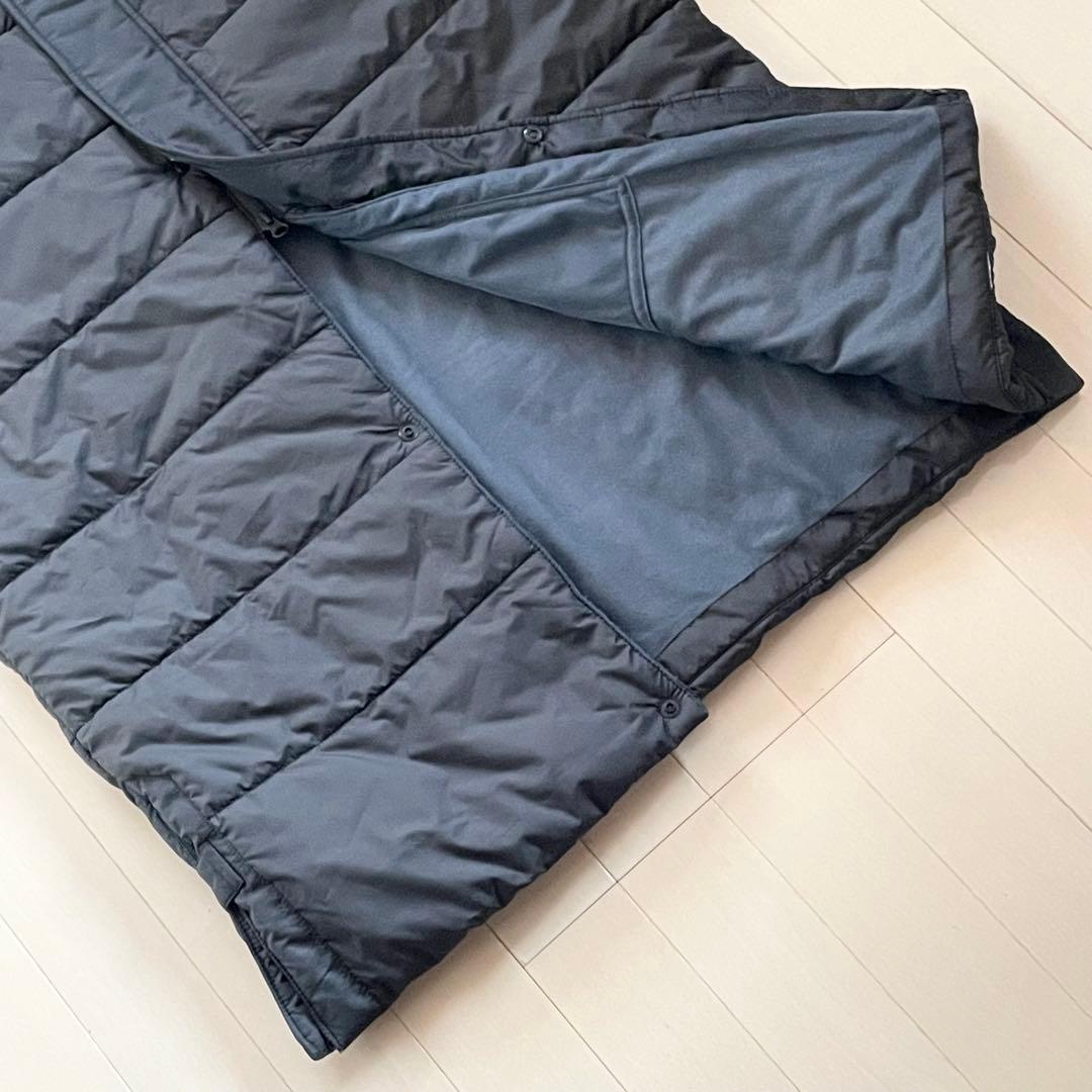 【バックビッグロゴ 美品】OAKLEY ベンチコート 黒 Lサイズ ロングコート