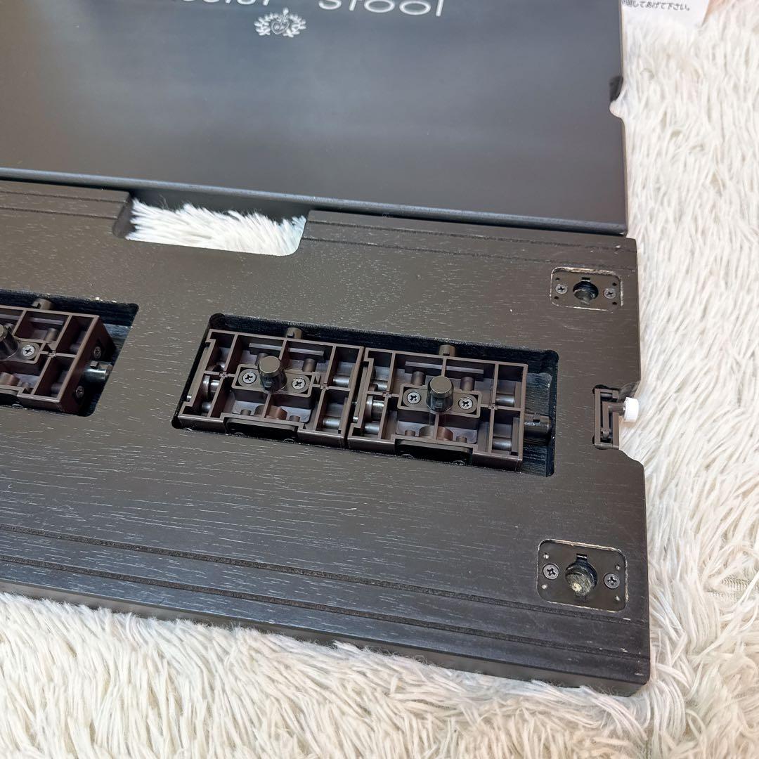 吉澤 ヨシザワ ピアノ補助台 アシストスツール ブラック ASS-V ペダル②