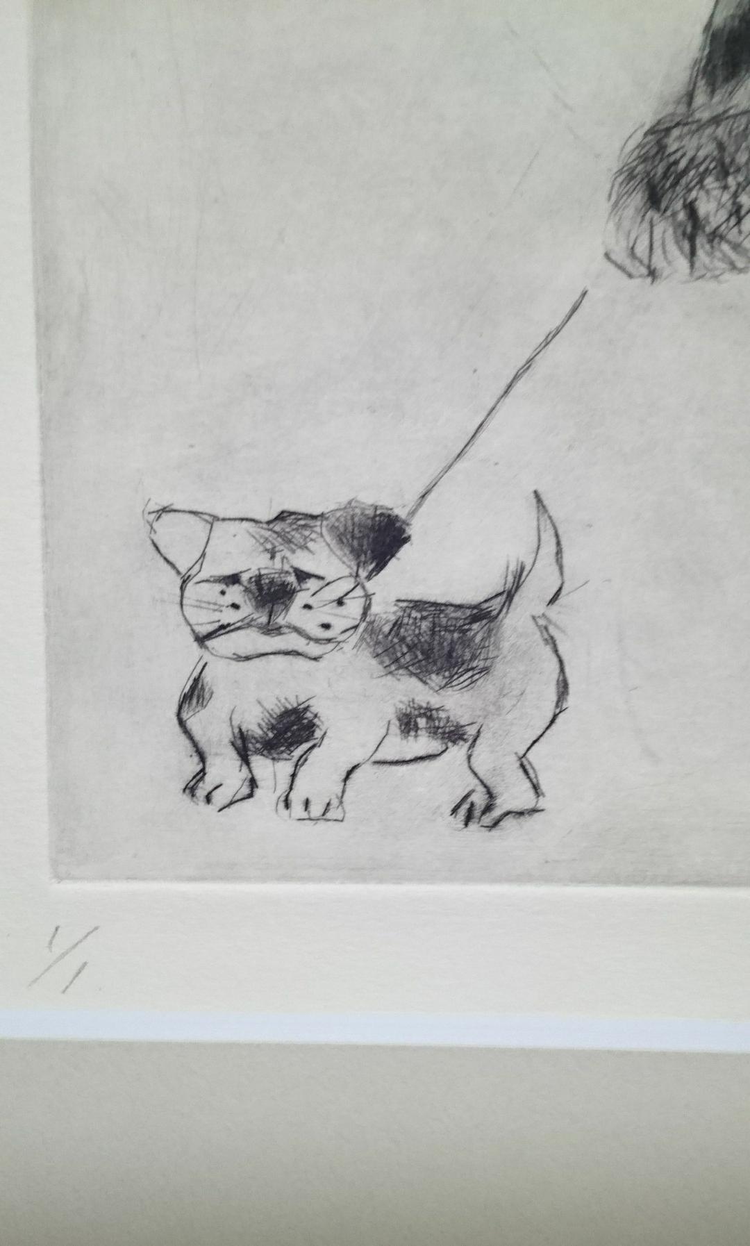 オシャレです 作家もの 版画 新品・未使用