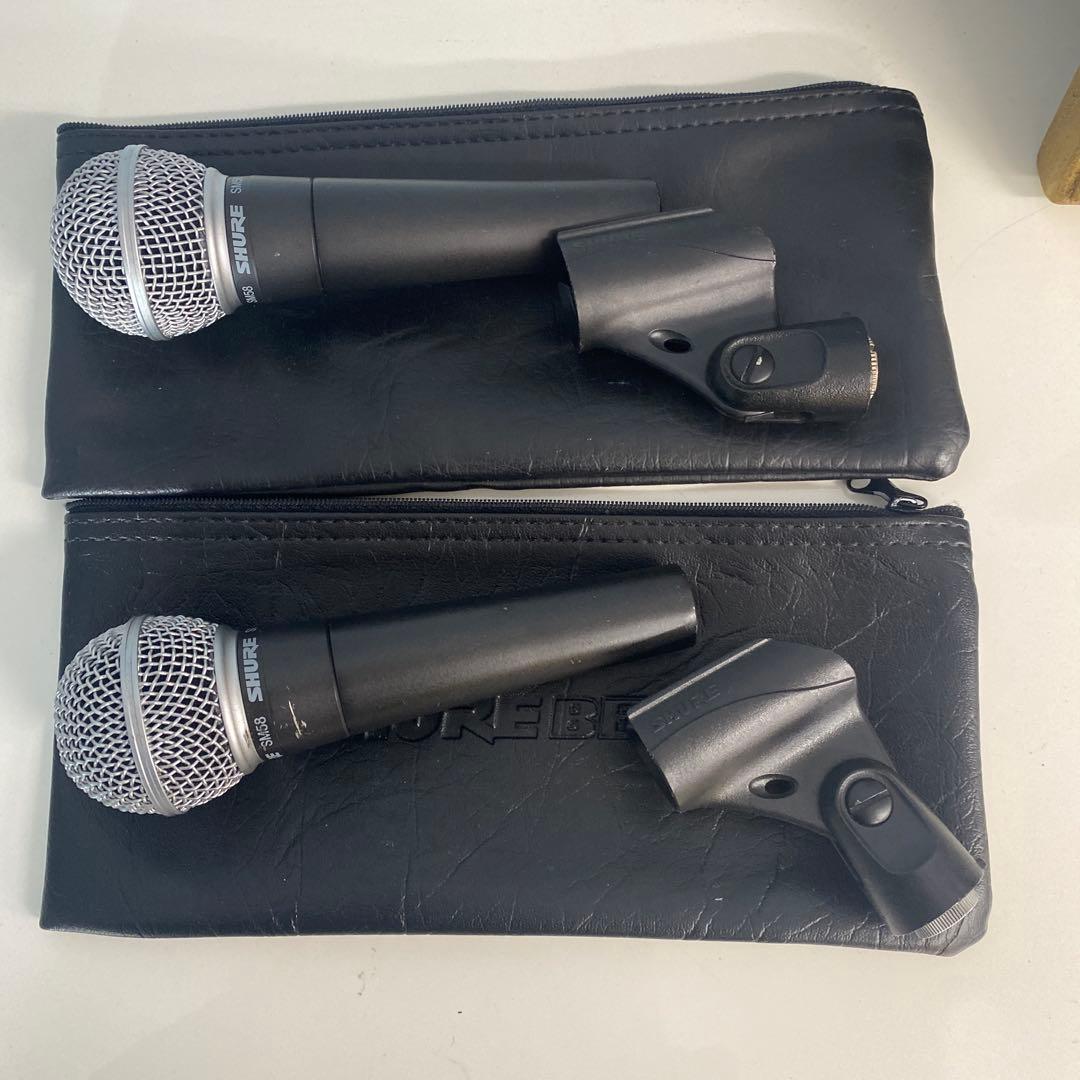 SHURE SM58 2本セット ホルダー付