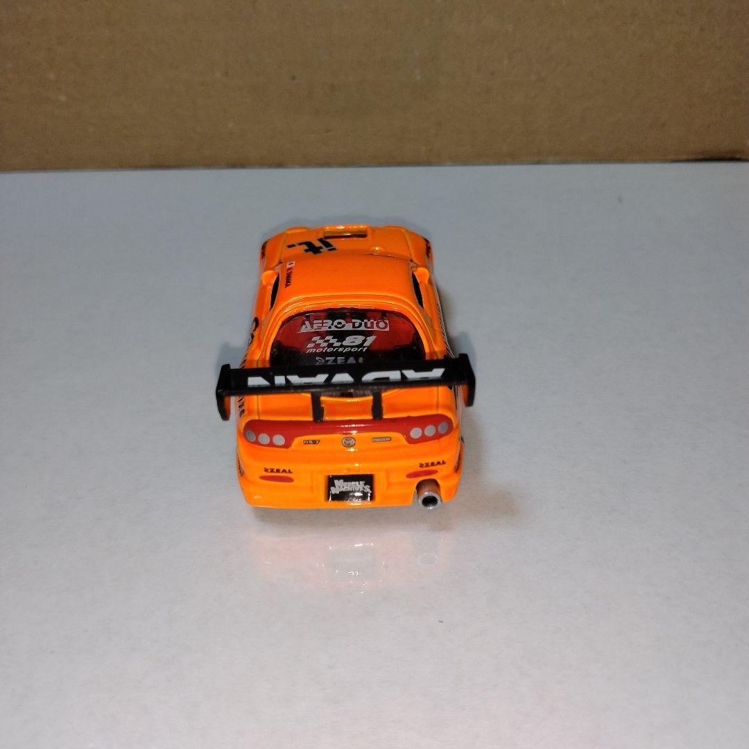 難あり 1/64 マッスルマシーン 4 FD3S D1仕様 蛍光オレンジ